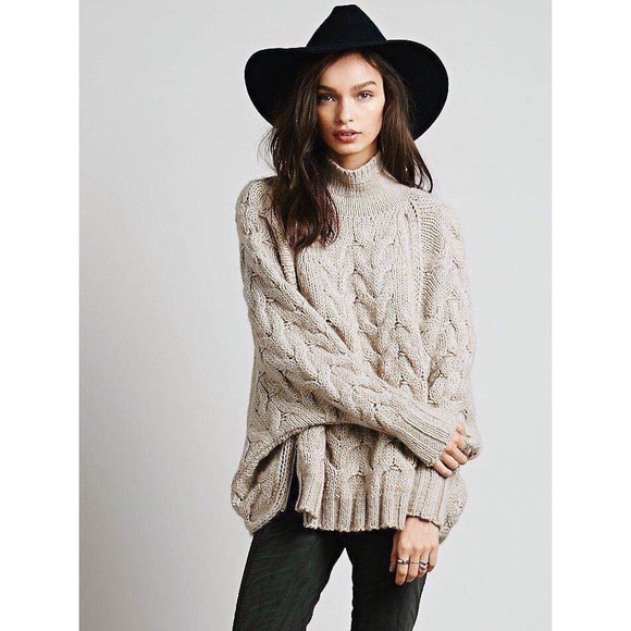 Free People Sweaters - FP LoveStitch Olympia Oversized Cable Knit Sweater